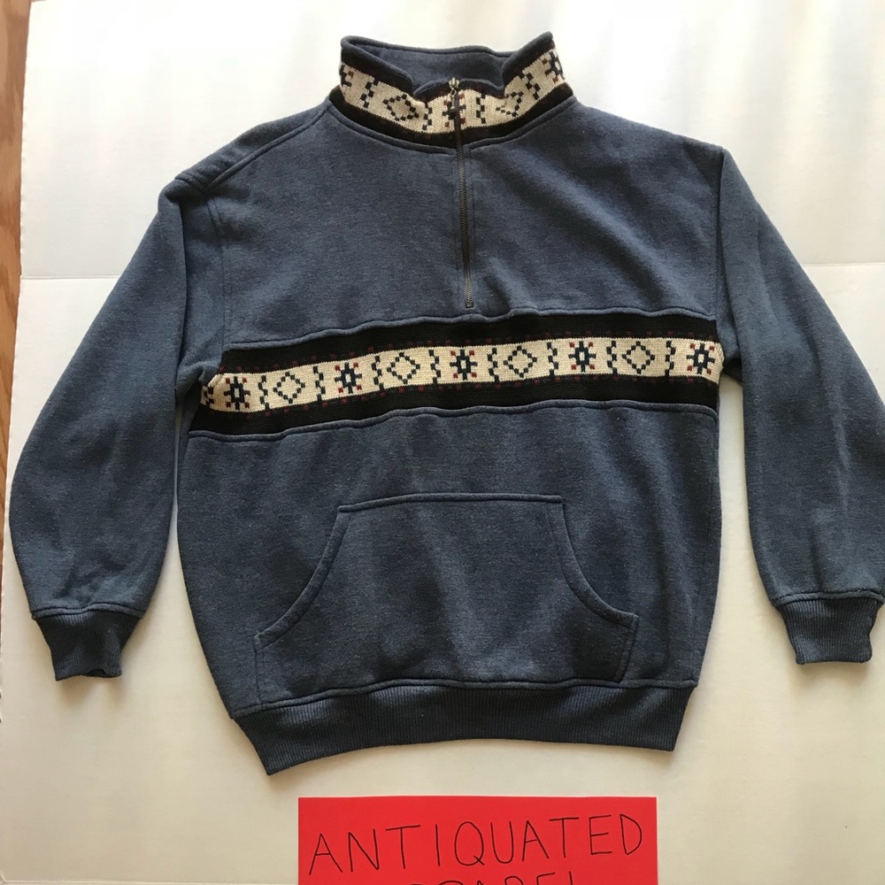 Native Print zip-up coat
